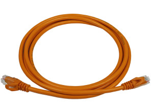 PowerMAX Orange Cat.6 U/UTP T568B Patch Cord (PVC) - with Divider